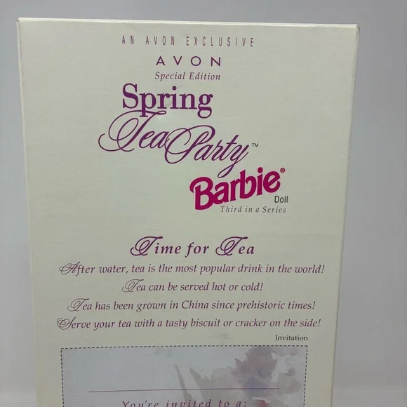 Avon Spring Tea Party Barbie 1997 Special Edition brand new - Picture 12 of 16